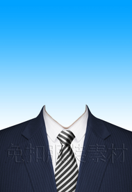 西装证件照服装模板