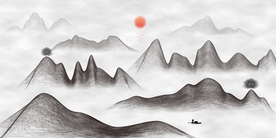 新中式山水装饰画