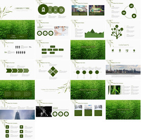 通用欧美大气杂志风ppt模板