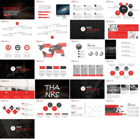 通用欧美大气杂志风ppt模板