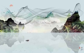中国风水墨山水画