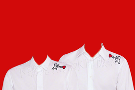 结婚证件照登记照服装模板