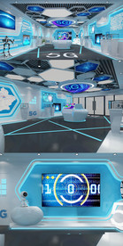 5G展厅3DMAX模型 效果图