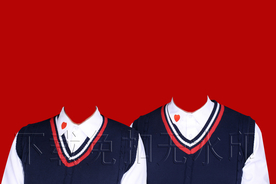结婚证件照学院风服装模板