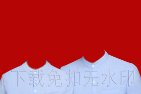 结婚证件照登记照服装模板