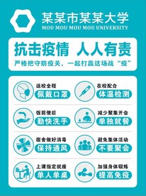 开学防疫宣传海报