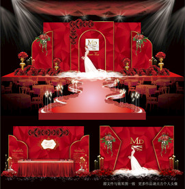 红色系婚礼