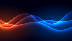 发光蓝色线性线条