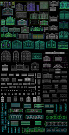 欧式铁艺门图纸