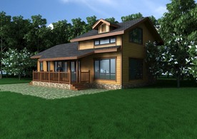 木屋模型带材质