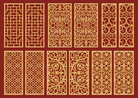 镂空隔断雕花