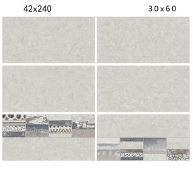灰色大理石瓷片配套通道分色