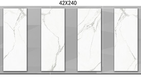 鱼肚白大理石瓷砖设计通道分色
