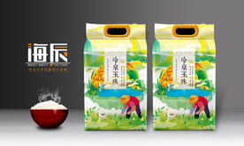 大米包装 米袋设计 真空大米