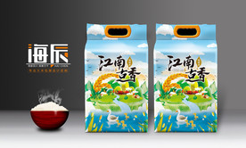 大米包装 米袋设计 真空大米