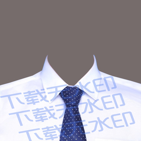 衬衫证件照模板