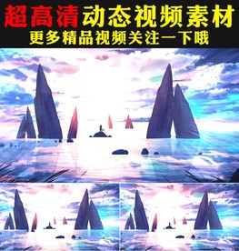 梦幻科技蓝色宇宙星空粒子视频