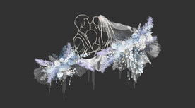 手绘婚礼logo花艺