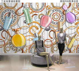 商场工装时尚装饰背景墙