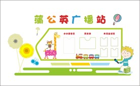 幼儿园卡通形象墙