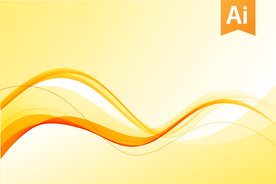 橙色柔和线条背景