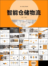 智能仓储物流运输快递公司ppt