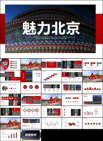 北京名胜旅游风景宣传画册PPT