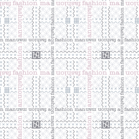 大牌精美几何乱花格子