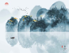 中国风水墨山水