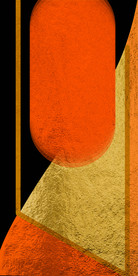 后现代几何玄关背景墙