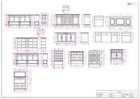 CAD尺寸图 民国 老家具