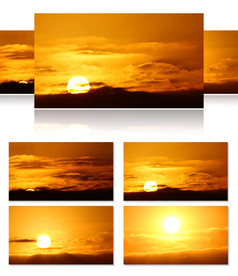 夕阳 日落  日出