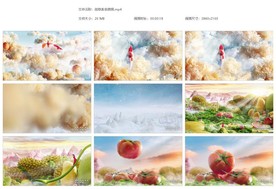 创意美食微观金龙鱼蔬菜水果世界