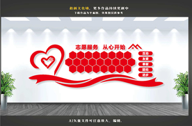 志愿者文化墙