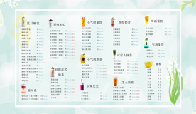 小清新奶茶传单