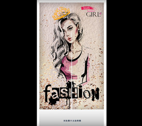 美女女王服装店门帘半帘