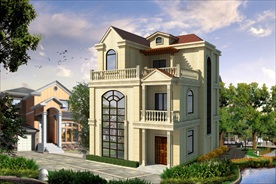 别墅效果图加skp模型