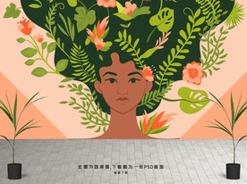 美容美发背景墙