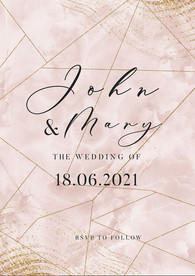 轻奢香槟色婚礼迎宾海报