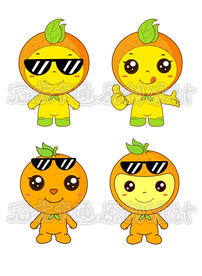 卡通橙子精灵CDR版