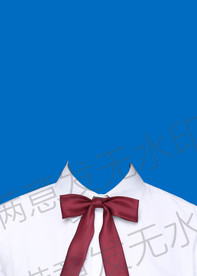 漂亮白衬衫女生证件照模板