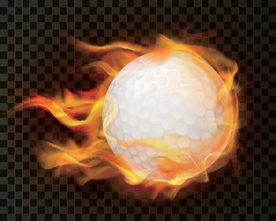 飞奔的高尔夫球