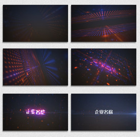 三维空间科技LOGO片头模板