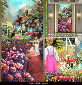 欧美玄关田园风景