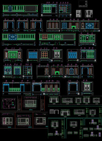 展厅护墙板图纸