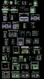别墅整木墙板图纸