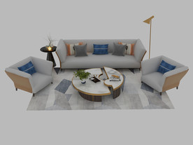 沙发茶几3d模型