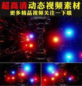 七彩霓虹灯光闪耀大屏幕背景视频