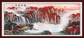 山水画国画山水画