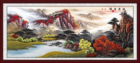 山水画国画山水国画
